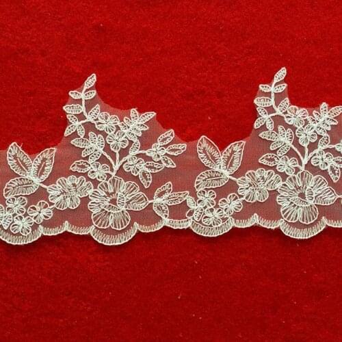 Delicate 9Yards Embroidered Lace Trim Boutique Ribbon Sewing On Guipure Fabric DIY Craft For Wedding Dress YYN541