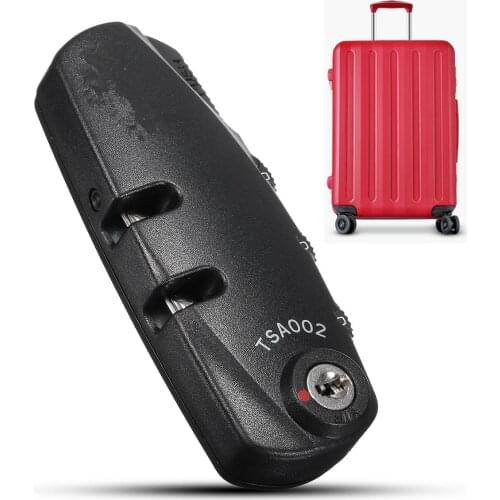 Safety Password Locks Brass 3-Dial Combination Lock for Luggage Suitcase Travel Luggage Lock High Quality