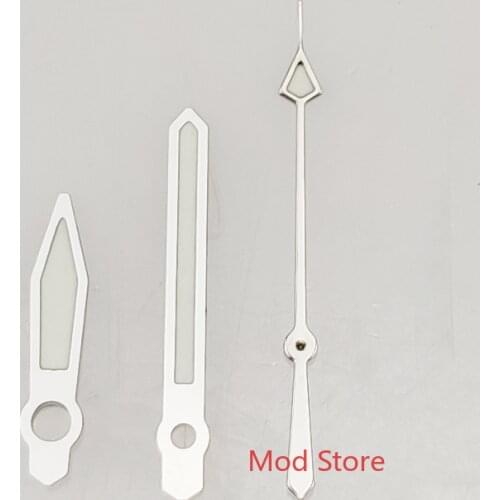 HOT Super Green Luminous Watch Hands Silver Part Mods For DG2813 Miyota Cal.8215 AUTAVIA Style Homage Watch