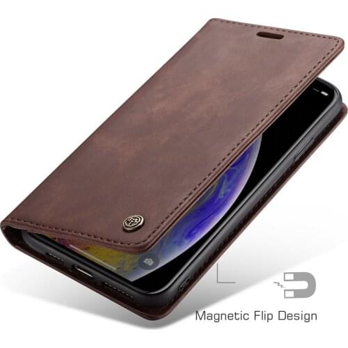 Magnetic Flip Wallet Case Luxury Leather Card Slot Phone Cover For iPhone 12 Mini 12 11 Pro XS MAX X XR 8 7 6s 6 Plus SE 2020