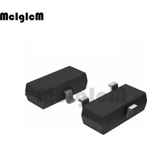 MCIGICM BC848A, SOT-23 100pcs Triode Transistor Bipolar (BJT) Transistor NPN 30V 100mA 100MHz 225mW Surface Mount SOT-23,bc848