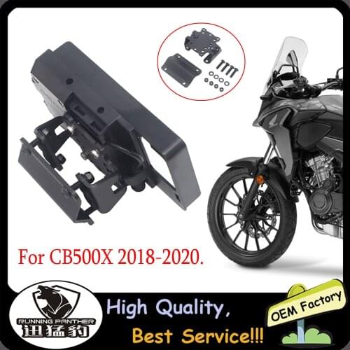 Motorcycle Windshield GPS Navigation Mobile Phone Bracket For Honda CB500X CB 500X CB500 X CB 500 X 2018 2019 2020 USB Charging