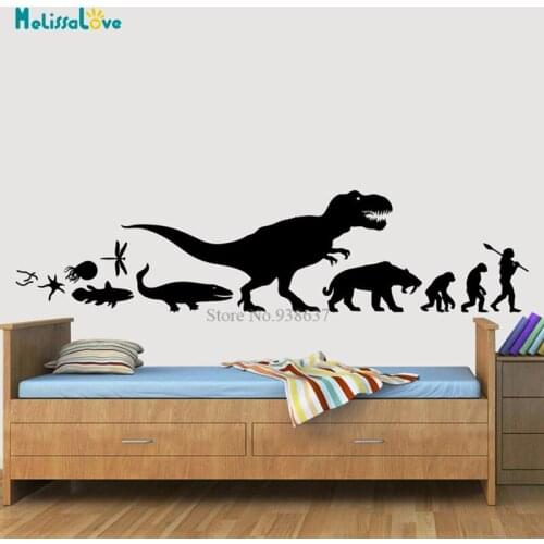 The Development Of Human Wall Stickers Dinosaur Home Decor Removable Kids Room Nursery Unique Gift BD045