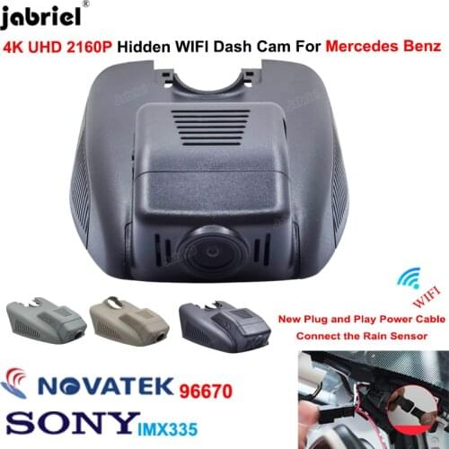 New 4K Wifi Car Dvr Dashcam Camera for Mercedes Benz C w205 s205 GLC x253 CLS w219 E Class w212 w213 C E glc 200 220d 260 300