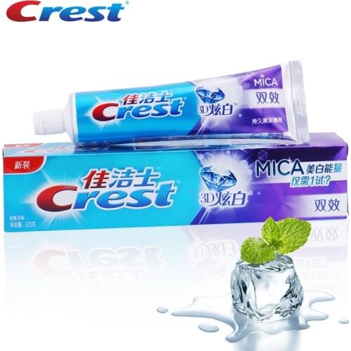 Crest Toothpaste White Mica Double-effect Fluoride Whitening Toothpastes Long Lasting Mint Flavor Charcoal Toothpaste