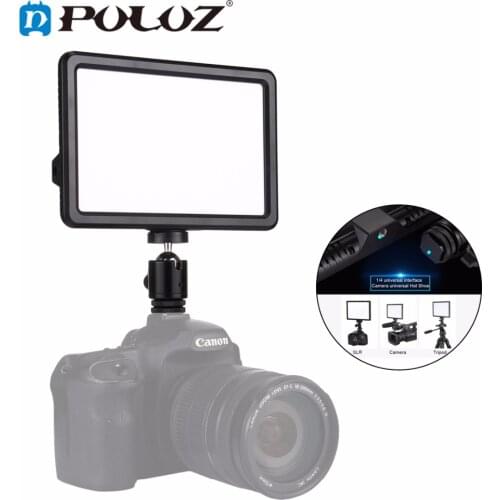 PULUZ Video Light Photo Fill Light on Camera Video Hotshoe Dimmable LED Lamp Lighting for Canon, Nikon,Camera Camcorder DSLR