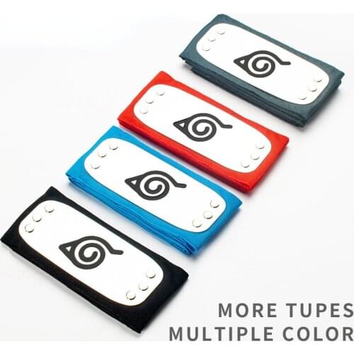 Anime Cosplay Bandage Akatsuki Ninja Headband Itachi Sasuke Metal Headwear Forehead Protector Accessories Halloween Props Gift