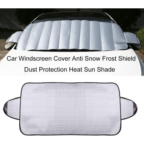 Practical Car Windscreen Cover Anti Ice Snow Frost Shield Dust Protection Heat Sun Shade Ideally for Front Car Windshield Hot