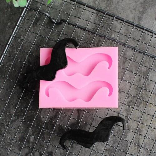 1 piece beard silicone mold silicone Sugarcraft fondant tool Sugarcraft chocolate mold baking utensils