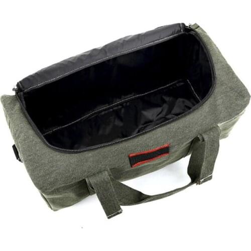Sturdy Handbag Black Brown Army Green 3 Colors Men 70L or 40L Large Capacity Canvas Bag Classic Luggage Bag Thickening