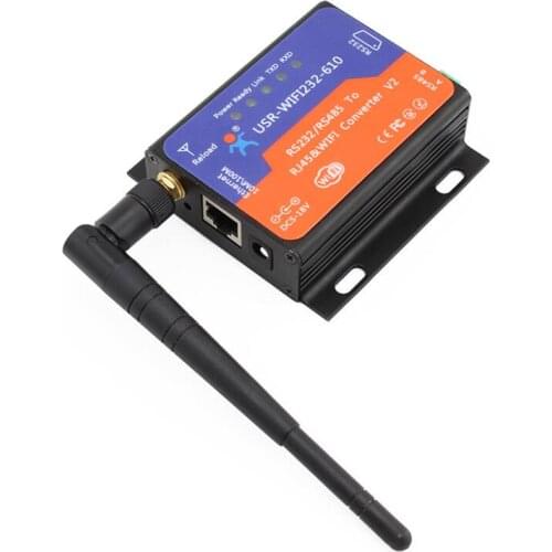 USR-WIFI232-610-V2 Free Ship Wifi Serial Server RS232 RS485 to 802.11 b/g/n Converter