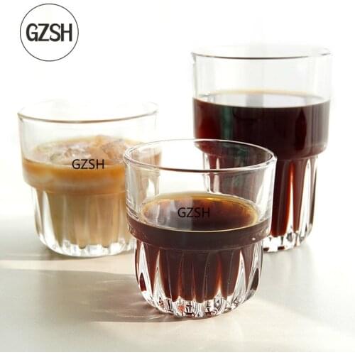 Thickened Transparent Coffee Cup, Suitable for Latte American Cappuccino Office Use Cup Drinking Cup Gift Coffee Mug