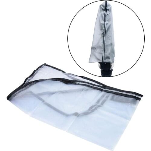 Waterproof Clear Golf Trolley Bag Rain Cover Cape Zip Cover Clear PVC