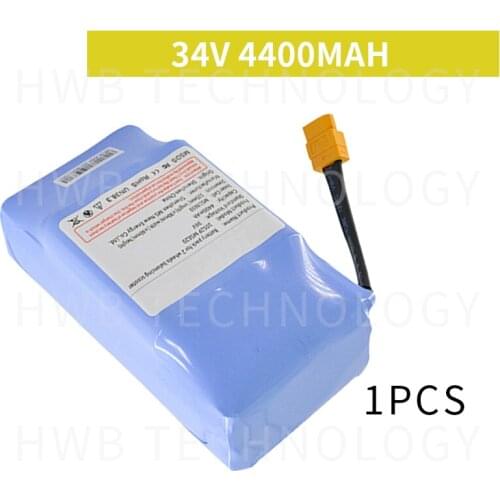 1pc li-ion 36V 4400mah rechargeable battery pack 4.4AH lithium ion cell for electric self balance scooter vehicle monocycle uni