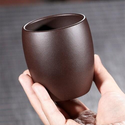 160ml master cup marked real yixing zisha kungfu tea cup Chinese purple grit cup of tea on sales for Pu'er green red tea new