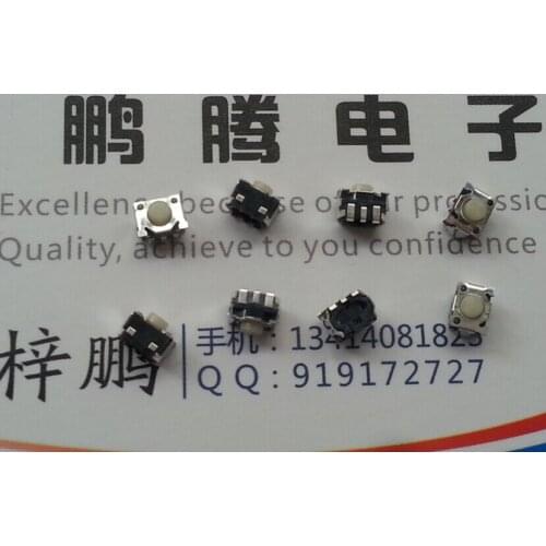 20PCS/lot Japan Alps Skrtlbe010 Tact Switch 3 * 4 * 3.2 Side Press Audio Phone Player Button