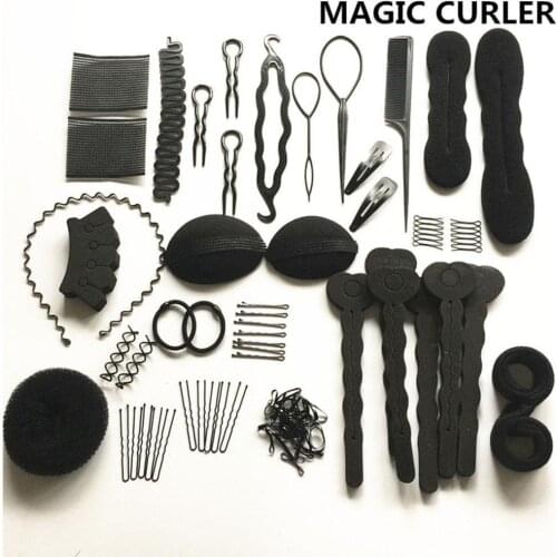 20pcs Hair Multi-style Women Hair Twist Styling Clip Stick Bun Maker DIY Hair Braiding Tools Hair Accessories Braider DIY Hairst