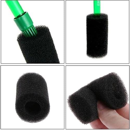 5Pcs Sponge Aquarium Filter Protector Cover For Fish Tank Inlet Pond Black Foam 15mm
