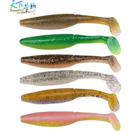 5Pieces Soft Bait 10cm 9.3g Fishing Lures Worm Silicone Bait Isca Artificial Para Pesca Leurre Souple Soft Lure Peche A La Carpe