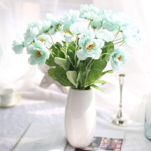 53cm 2Heads Artificial Rosemary Flowers Branch Home Garden Decoration Fake Flowers DIY Wedding Birthday Party Flower Bouquet