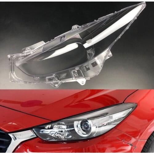 For 17/18/19 Angkesaila large lampshade Mazda 3 front transparent glass lamp shell