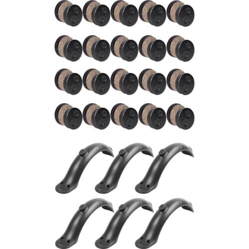46 Pcs Electric Scooter Accessories: 40Pcs MTB Disc Brake Pads Kit & 6Pcs Rear Wheel Mudguard Fender Guard