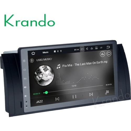 Krando Android 8.1 9" (no dvd) car radio for bmw e39 x5 e53 1995-2003 for landrover 2002-2004 gps navigation multimedia system