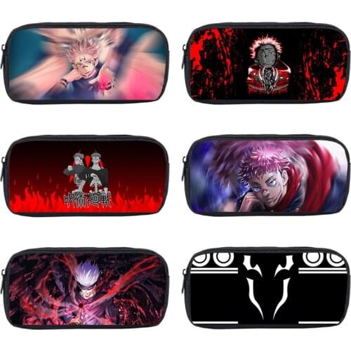 3D Japen Anime Jujutsu Kaisen Pen Bag Kids Creative Student Pencil Case Teenage Boy Girl Storage Bag School Supplies Stationery