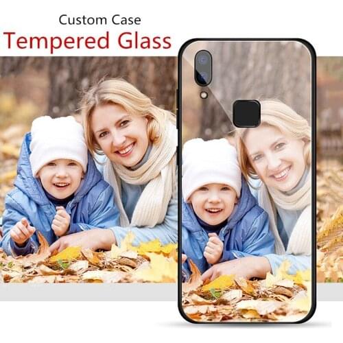 DIY Custom Photo Tempered Glass Case For iPhone 12 Mini 11 Pro Max XS Max XR X SE 2020 8 7S 7 Plus 6 6s Plus Cover Customed Capa
