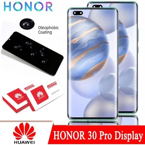 100% Original 6.57'' LCD with Frame for Huawei Honor 30 Pro EBG-AN00 Display Touch Screen Digitizer Repair Parts