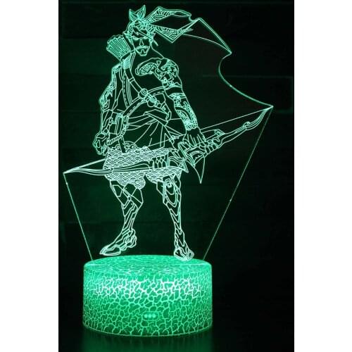 Illusion Table Lamp Gifts Legends Hero Red Dead Redemption Figure Anime Night Light For Children 3D Acrylic LED Nightlamp LED92