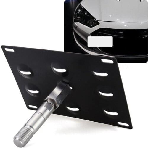 JX-LCLYL 1set Bumper Tow Hook License Plate Mounting Bracket Holder For Hyundai Genesis