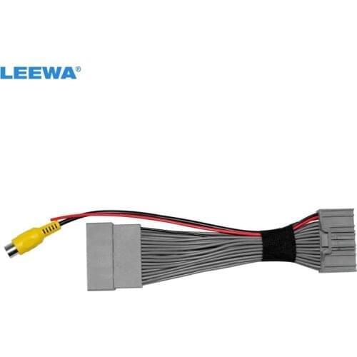 LEEWA Car Parking Rear Camera Video Plug Converter Cable For Honda CRV Breeze Parking Reverse Wire Adapter #CA6807