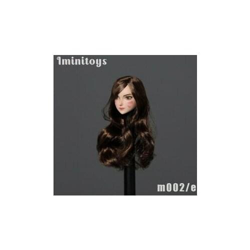 Iminitoys 1/6 M002 Girl Head Carved Fit 12" Female Phicen Pale Figure Body Doll