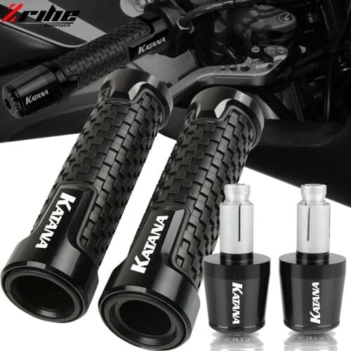 Motorcycle 22MM Handlebar Hand Grips Handle Bar Ends Cap For SUZUKI KATANA GSX600F GSX 600 F 600F 1989-2007 2006 2005 2004 2003