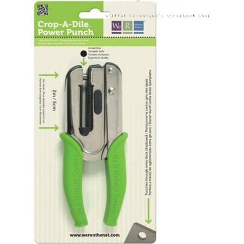 We R Memory Keepers Power Punch Handheld Powerful Punch Puncher Can Multi-Page Leather Loose-leaf Paper Knife Office Supplies