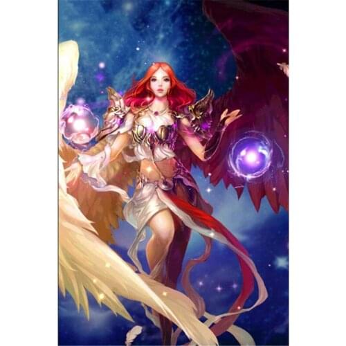 Woman Constellation Printed Canvas 11CT Cross-Stitch Set DIY Embroidery DMC Threads Handiwork Craft Needlework Magic