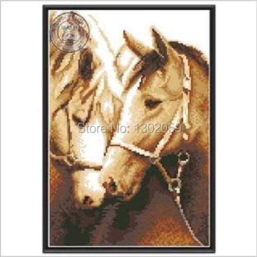 The Horse Lovers Animal Needlework Embroidery Cross Stitch Kit Factory Sale