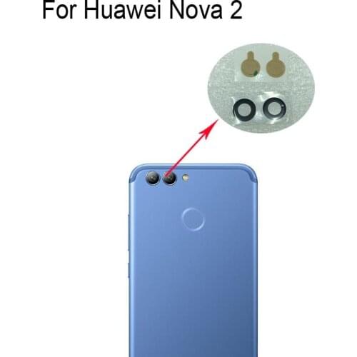 Original New For Huawei Nova 2 Rear Back Camera Glass Lens For Huawei Nova 2 Repair Spare Parts For Huawei Nova2