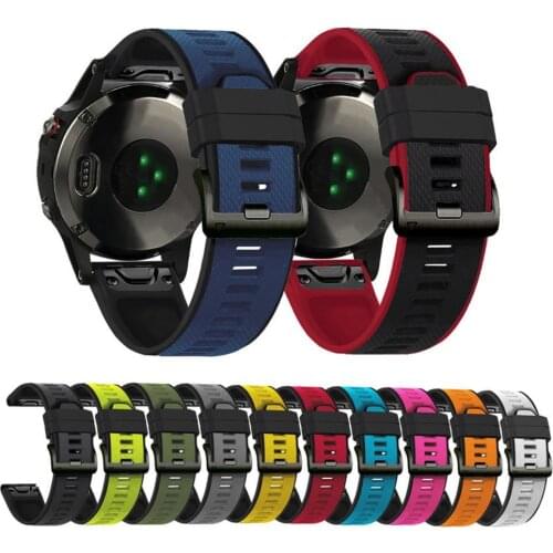22/26MM Quick fit Watchband Strap for Garmin Fenix 6/5/6X/5X Watch Silicone Easyfit Wrist Band For Fenix 6/5/6X/5X Watch Strap