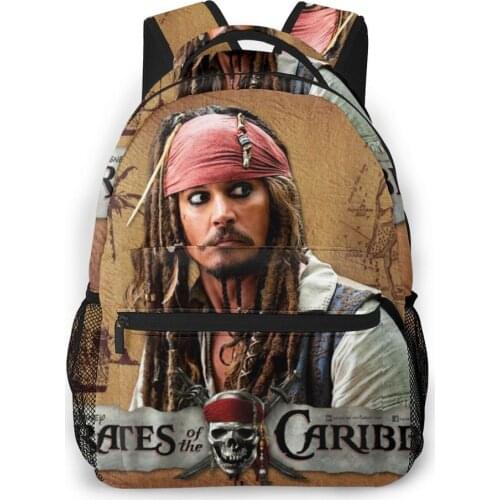 Pirates Of The Caribbean Backpack for Girls Boys Travel RucksackBackpacks for Teenage school bag