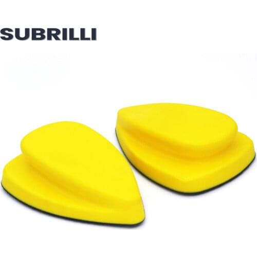 SUBRILLI 148*98mm Hand Detail Sander Paper Hand Sanding Pads, No-slip Mouse Hook and Loop Sanding Blocks for Mouse Sandpaper