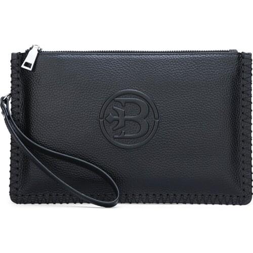 Mens genuine leather envelope bag new design day clutch male business handbag casual iPad messenger bag travel bag for man