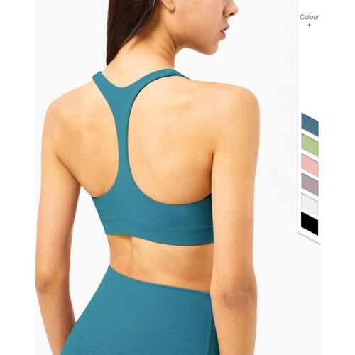 Summer Top Women Push Up Yoga Bra Elastic GYM Underwear Y-Back Fitness Tank Deep V-neck Breathable Running Workout Brassiere