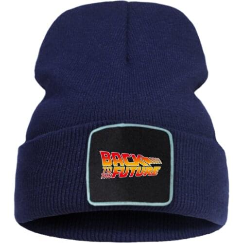 Back To The Future Hot Sale Hat Thick Fashion Warm Brimless Hats Casual Autumn Knitted Cap Breathable Sports Beanie Caps