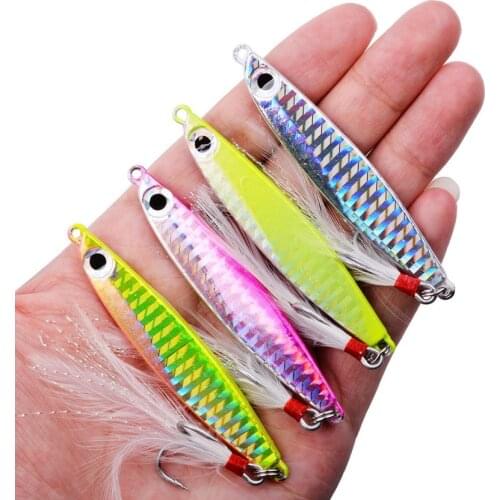 1pc 7g 12g 17g 22g 30g Fishing Spoon Spinnerbait Metal Lure Tuna Lures Glow In The Dark Fishing Tackle Lead Minnow Jigging Pesca