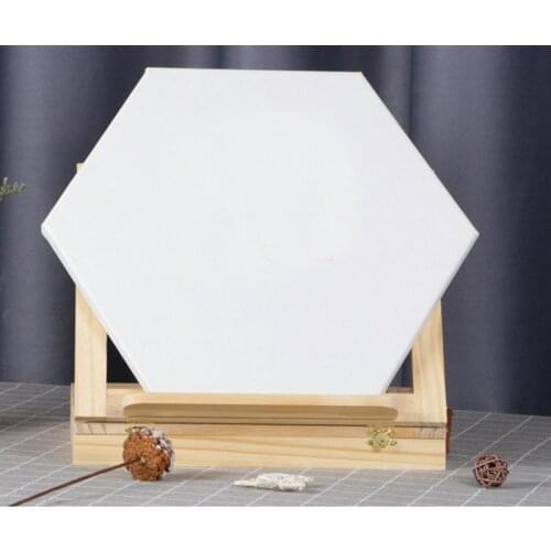 1Pieces Hexagon Cotton Wood Frame for Canvas Oil Painting Artist Painting Canvas Blank Cotton Canvas Panels Wholesale