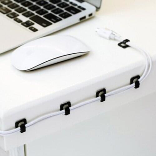 18Pc Cable Winder Earphone Cable Organizer Desktop Wire Storage Computer Wire Clip Line Holder Charger Cable Cord Holder Clip