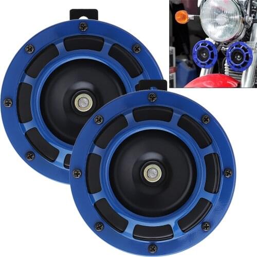 2pcs 12V 110DB Universal Twin Super Tone Electric Car Horn Fit for Motorcycle / Vehicle / Car / Auto / Boat / Truck