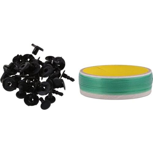 20X Fender Bumper Plastic Trim Clips for Mazda Toyota with 10M Car Knifeless Cutting Tape for Vinyl Cutting